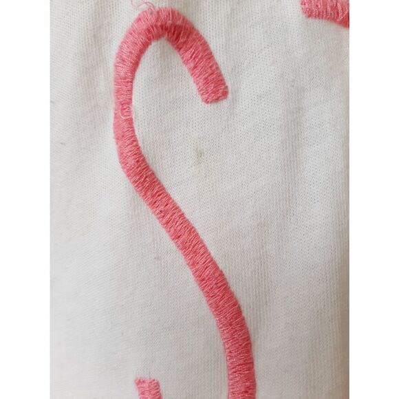 Hollister white pink embroidered long sleeve knit top - Picture 3 of 5